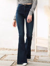 Slim Fit Stretch Flared Jeans for Women