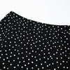 French Dot Midi Split Skirt