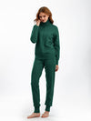 Turtleneck Solid Color Sweater Two-Piece Set