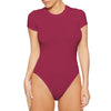 Casual Short-Sleeved Tight Bodysuit for Women