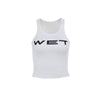 Graphic Letter Print Slim Fit Vest Top for Women