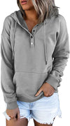 Loose Casual Hooded Drawstring Hoodie