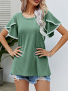 Summer Tassel Tulip Sleeve T-Shirt