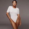 Casual Half-Sleeve Tight Bodysuit for Women