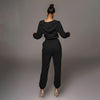 Slim Fit Hooded Long Sleeve Casual Jumpsuit