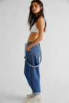 Casual Loose Denim Overall Trousers for Women