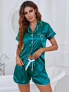 Ice Silk Short-Sleeve Pajama Set