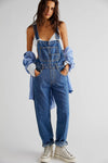 Casual Loose Denim Overall Trousers for Women