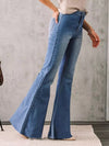 Slim Fit Stretch Flared Jeans for Women