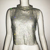 Luxury Rhinestone Turtleneck Vest