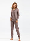 Cozy Sweater & Harem Pants Two-Piece Set