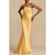 Slim Fit One-Shoulder Satin Party Dress