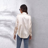 Satin Long Sleeve Artificial Silk Shirt