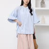 Short-Sleeved Loose Puff Sleeve Shirt