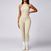 Peach Hip Raise Beauty Back Yoga Jumpsuit