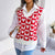 College Heart Knitted Vest Sweater