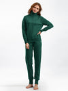 Turtleneck Solid Color Sweater Two-Piece Set