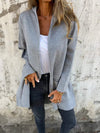 Loose Hooded Mid-Length Cardigan Coat