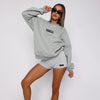 Round Neck Long Sleeve Loose Sweatshirt High Waist Print Tight Shorts Set