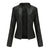 Slim Stand Collar Leather Motorcycle Jacket