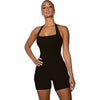 Solid Color Casual Yoga Shaping Romper