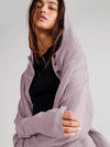 Patchwork Hooded Loose Fit Sweatshirt