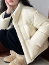 White Duck Down Japanese Puffer Jacket