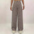 High Waist Plaid Printed Wide Leg Pants