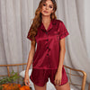 Ice Silk Short-Sleeve Pajama Set