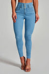 High Elastic High Waist Skinny Jeans for Women