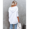 V-Neck Batwing Sleeve Patchwork Sweatshirt