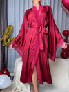 Luxe Satin Lace Long Sleeve Pajama Set