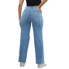 Water Washed Wide Leg Jeans for Women