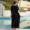 Embroidered Loose Beach Robe and Swimsuit Cover