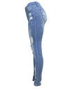 Horse Riding Loose Wide Leg Jeans for Women – Denim Skinny Ripped Mid Waist