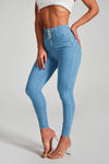 High Elastic High Waist Skinny Jeans for Women