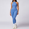 Peach Hip Raise Beauty Back Yoga Jumpsuit