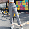 Fashionable High Waist Plaid Straight Pants for Women