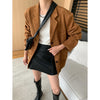 Fashionable Suede Loose Fit Blazer