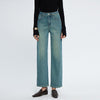 High-End Cropped Wide Leg Slimming Jeans