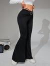 Elegant High Waist Drooping Slim Wide Leg Pants