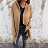 Loose Hooded Mid-Length Cardigan Coat