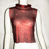 Luxury Rhinestone Turtleneck Vest