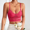 Multi-Color Hollow Out Eyelash Detail Bra Vest