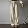 Comfortable Polar Fleece Drawstring Waist Trousers