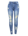 Horse Riding Loose Wide Leg Jeans for Women – Denim Skinny Ripped Mid Waist