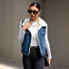 Sleeveless Denim Waistcoat Jacket