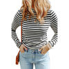 Autumn Striped Casual Slim Pullover Sweater