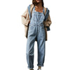 Casual Loose Denim Overall Trousers for Women