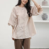 Short-Sleeved Loose Puff Sleeve Shirt